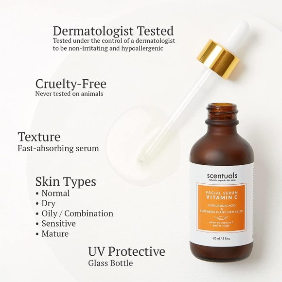 NIB Scentuals Vitamin C Serum for Face 2 fl. oz. - Picture 8 of 8